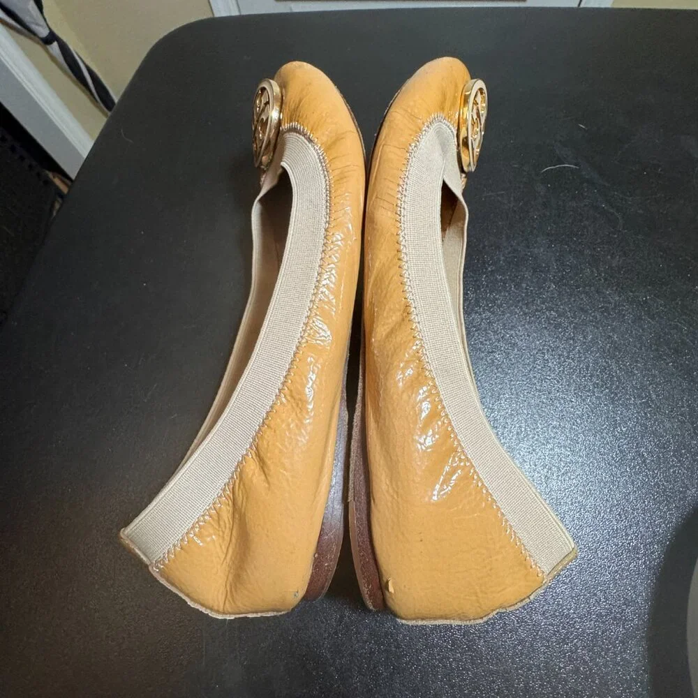 Tory Burch caroline patent leather ballerina flats shoes